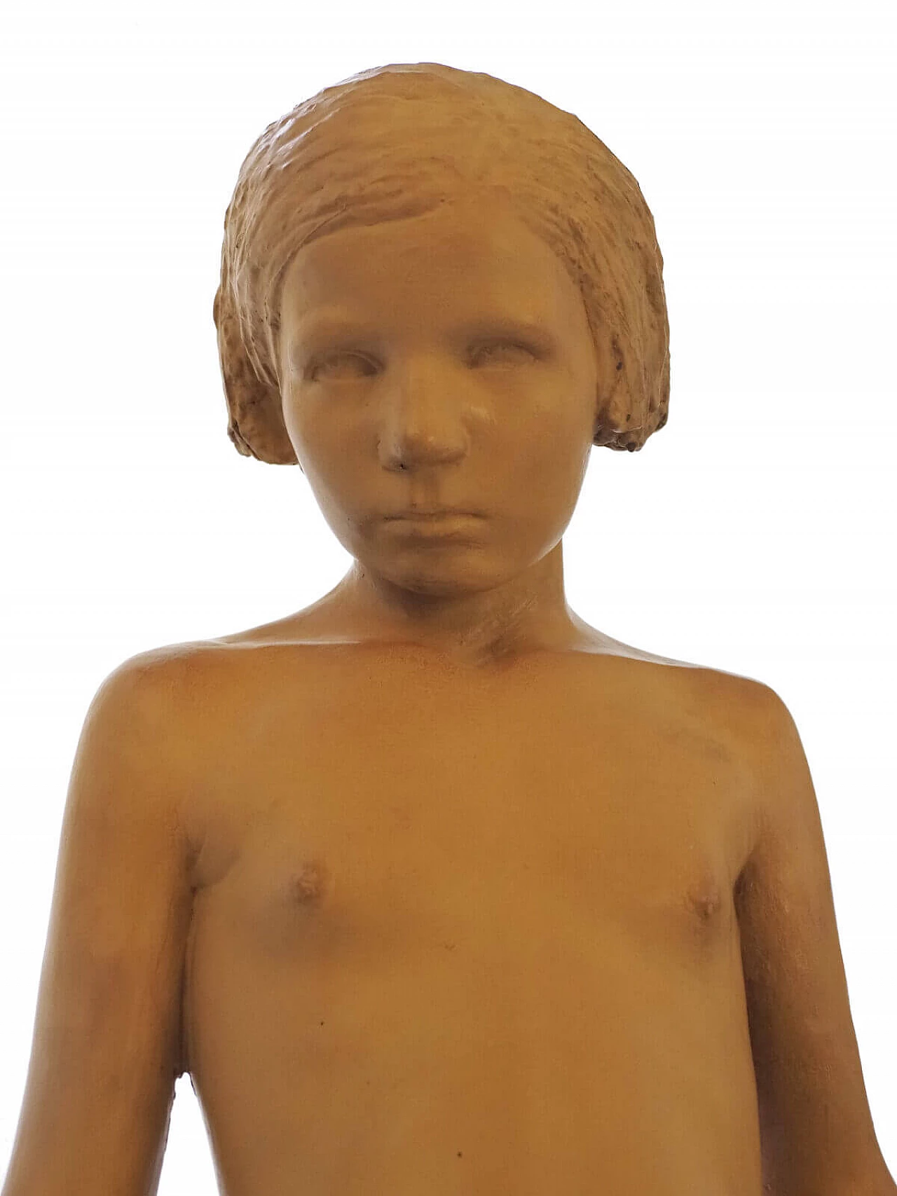 Teenager sculpture in painted plaster by Vittorio Magelli, 1930s 2