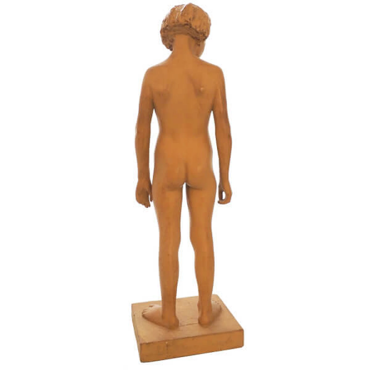 Teenager sculpture in painted plaster by Vittorio Magelli, 1930s 5