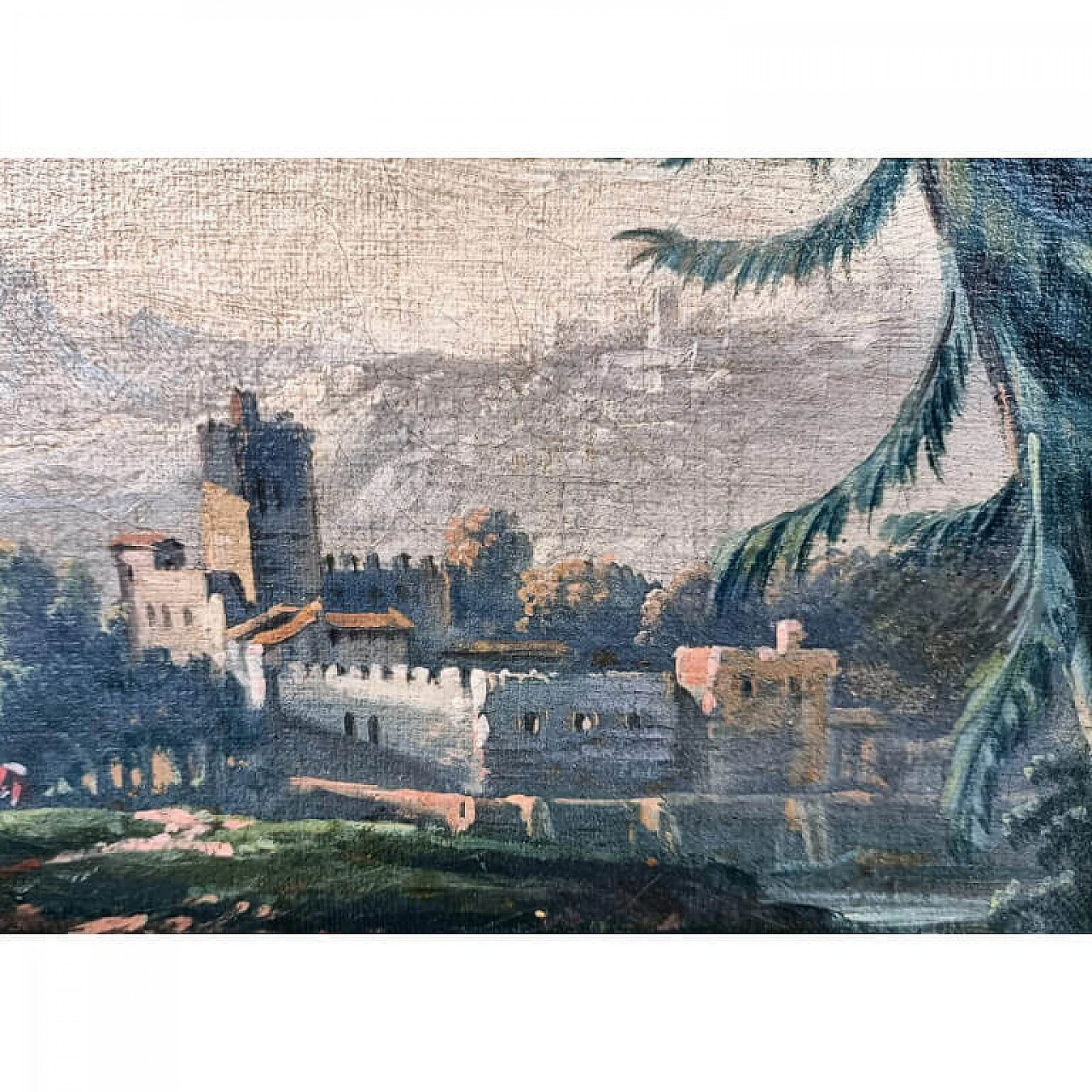 Rural landscape with figures by Jean-Baptiste Pillement, '700 1