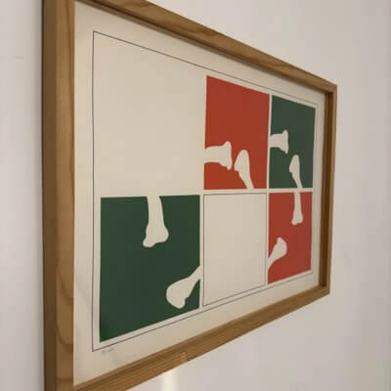 Ettore Sordini, Composition, lithograph, 1970s 3