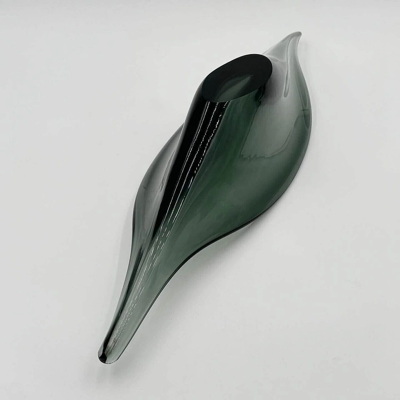 Smoked submerged Murano glass centerpiece, 1960s 2