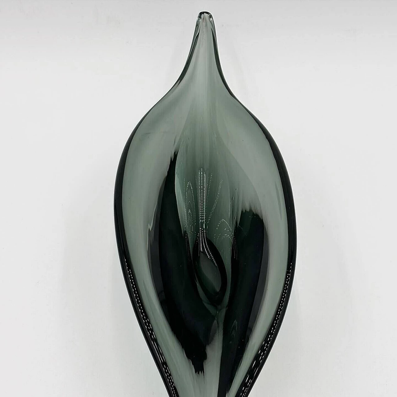 Smoked submerged Murano glass centerpiece, 1960s 5