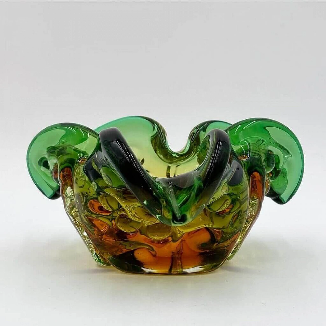 Submerged Murano glass clover ashtray, 1970s 3