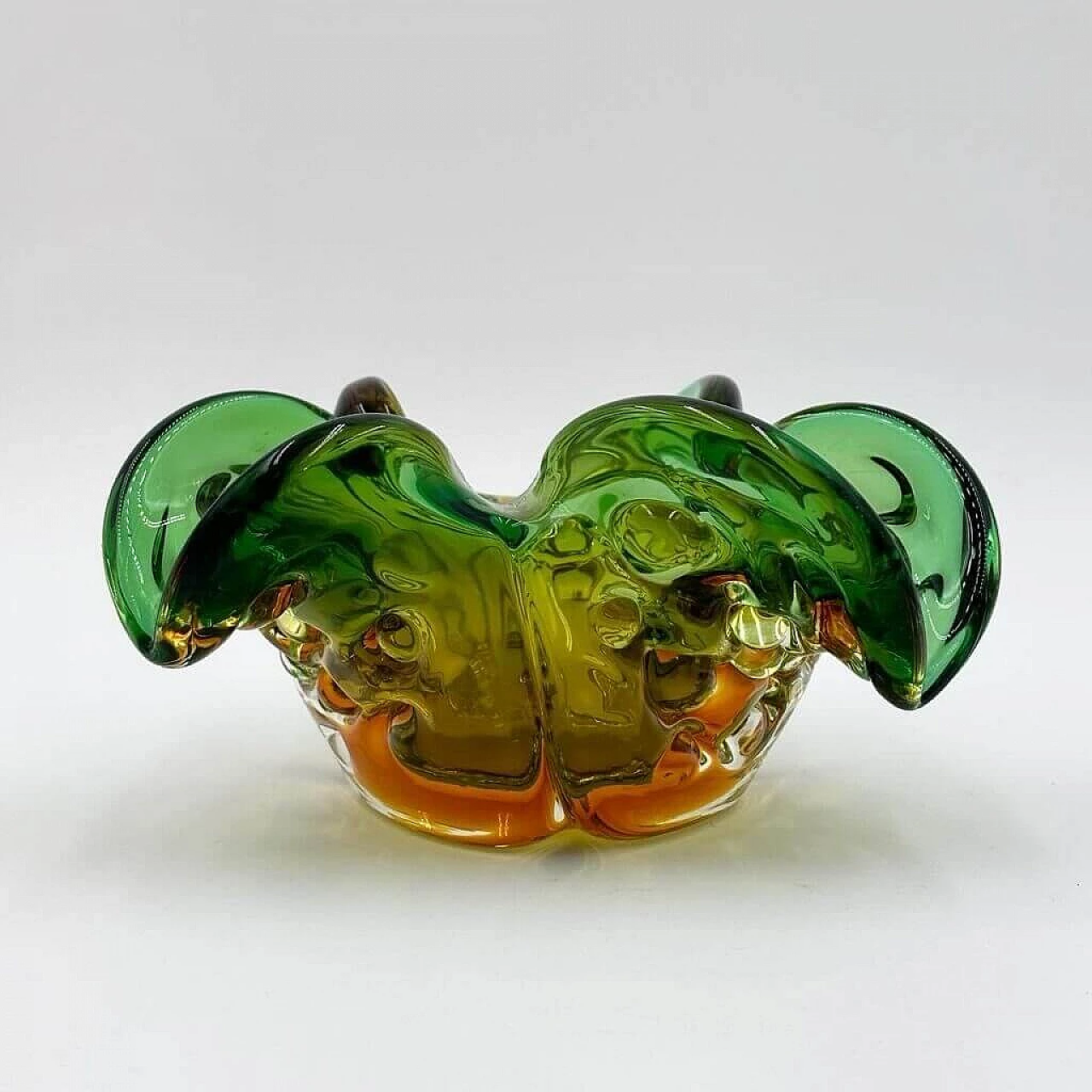 Submerged Murano glass clover ashtray, 1970s 4