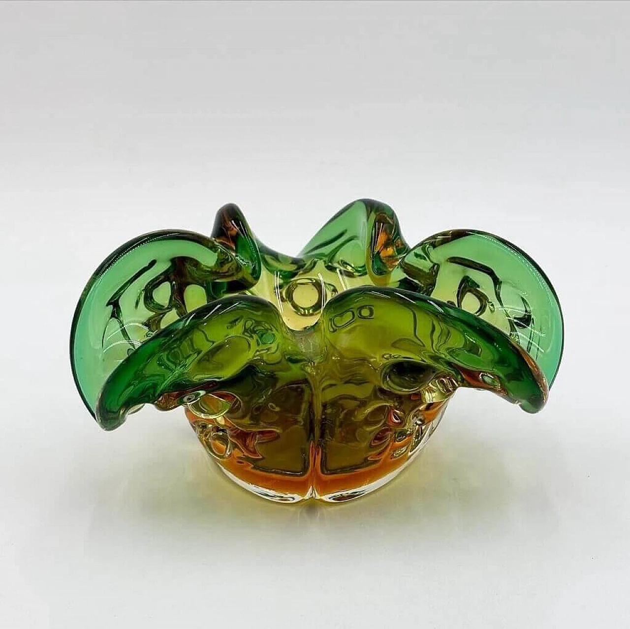 Submerged Murano glass clover ashtray, 1970s 5