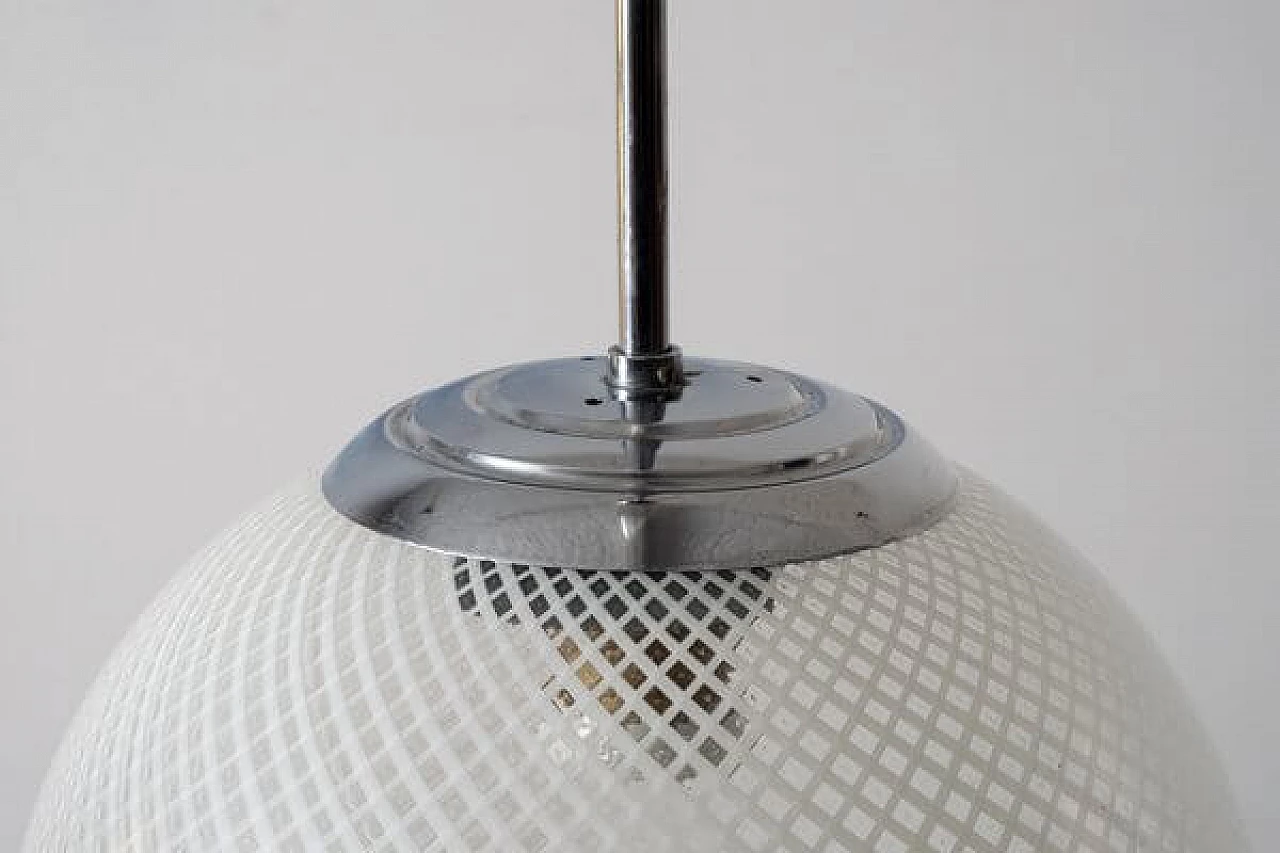 Reticello pendant lamp by Venini, 1940s 8