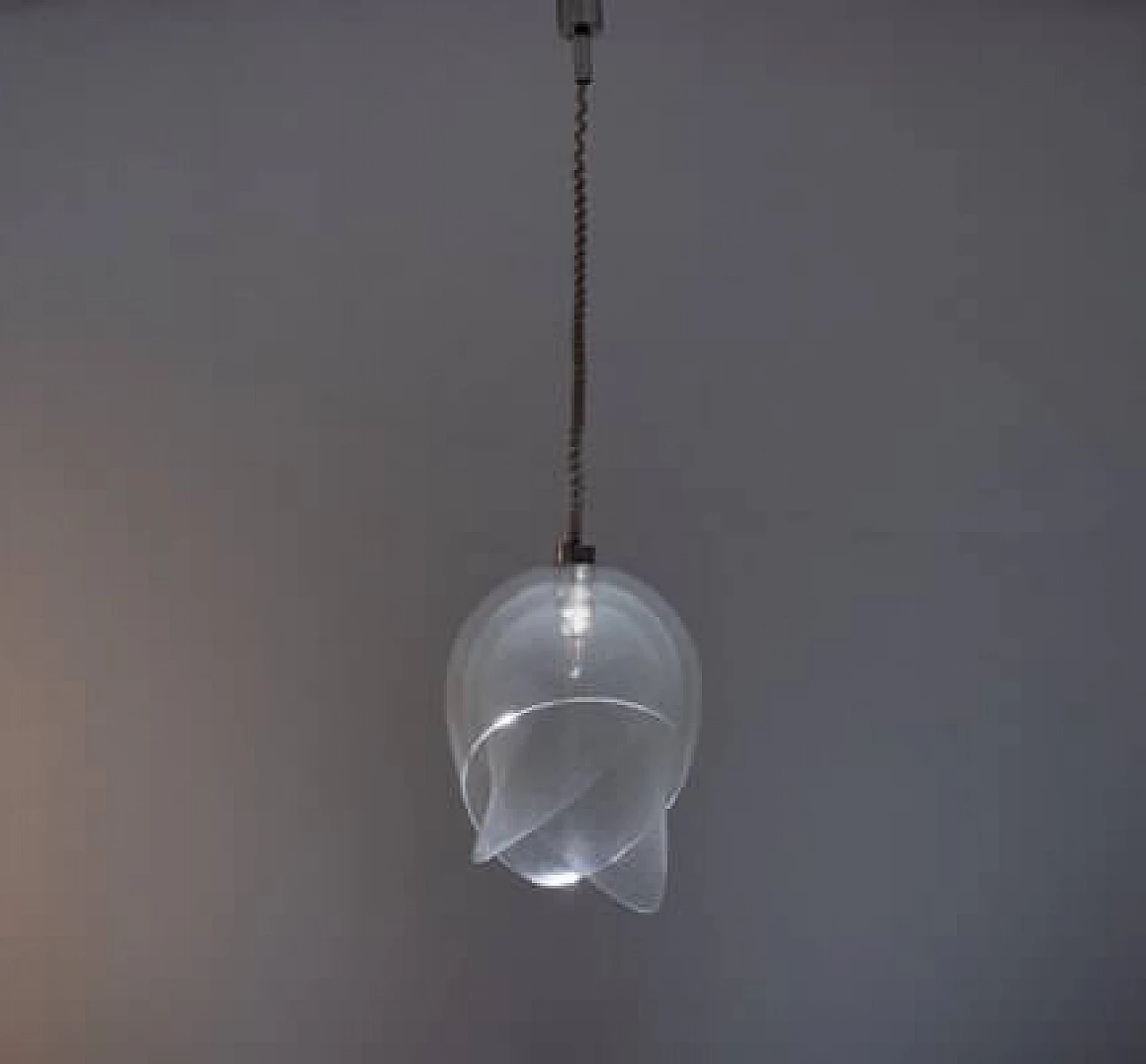 Petal ceiling lamp attributed to Carlo Nason for Nasonmoretti, 1960s 1