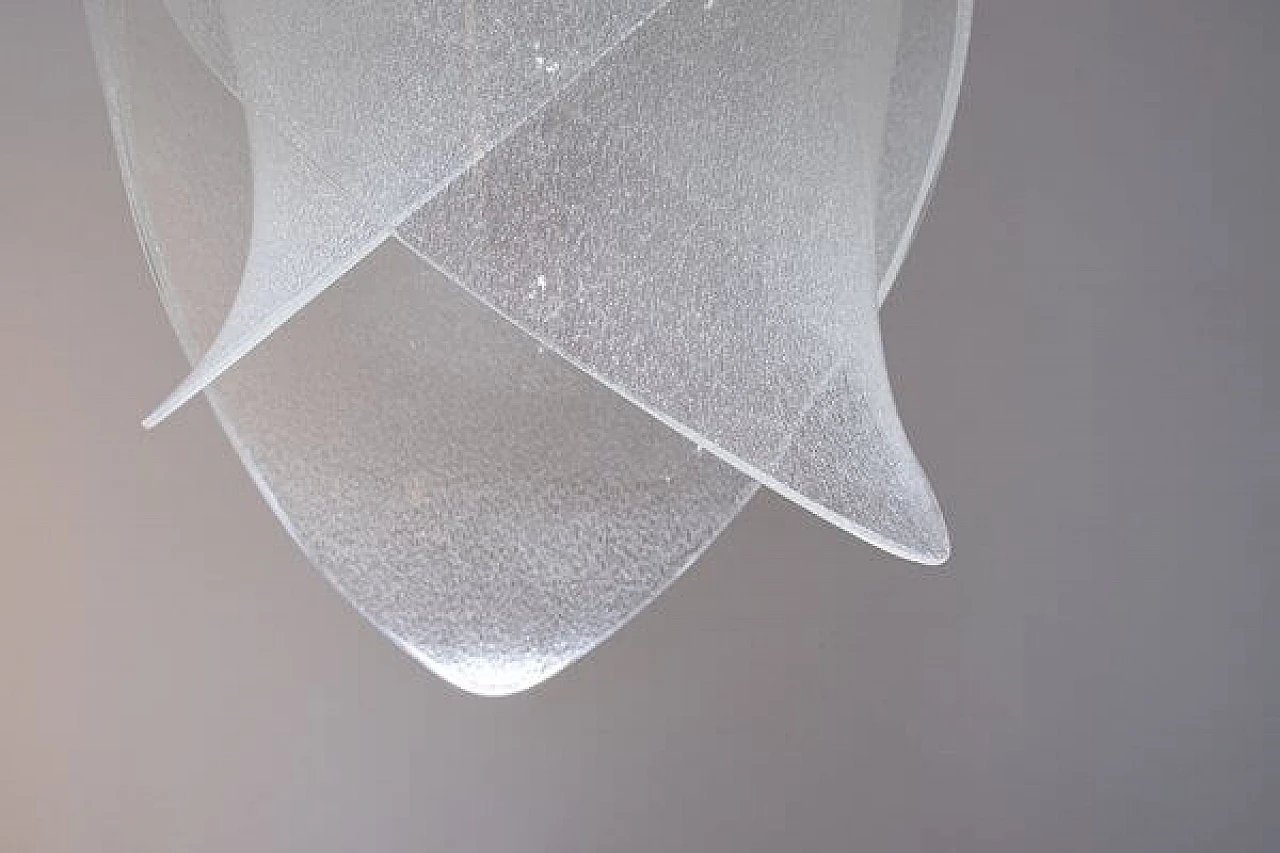 Petal ceiling lamp attributed to Carlo Nason for Nasonmoretti, 1960s 10