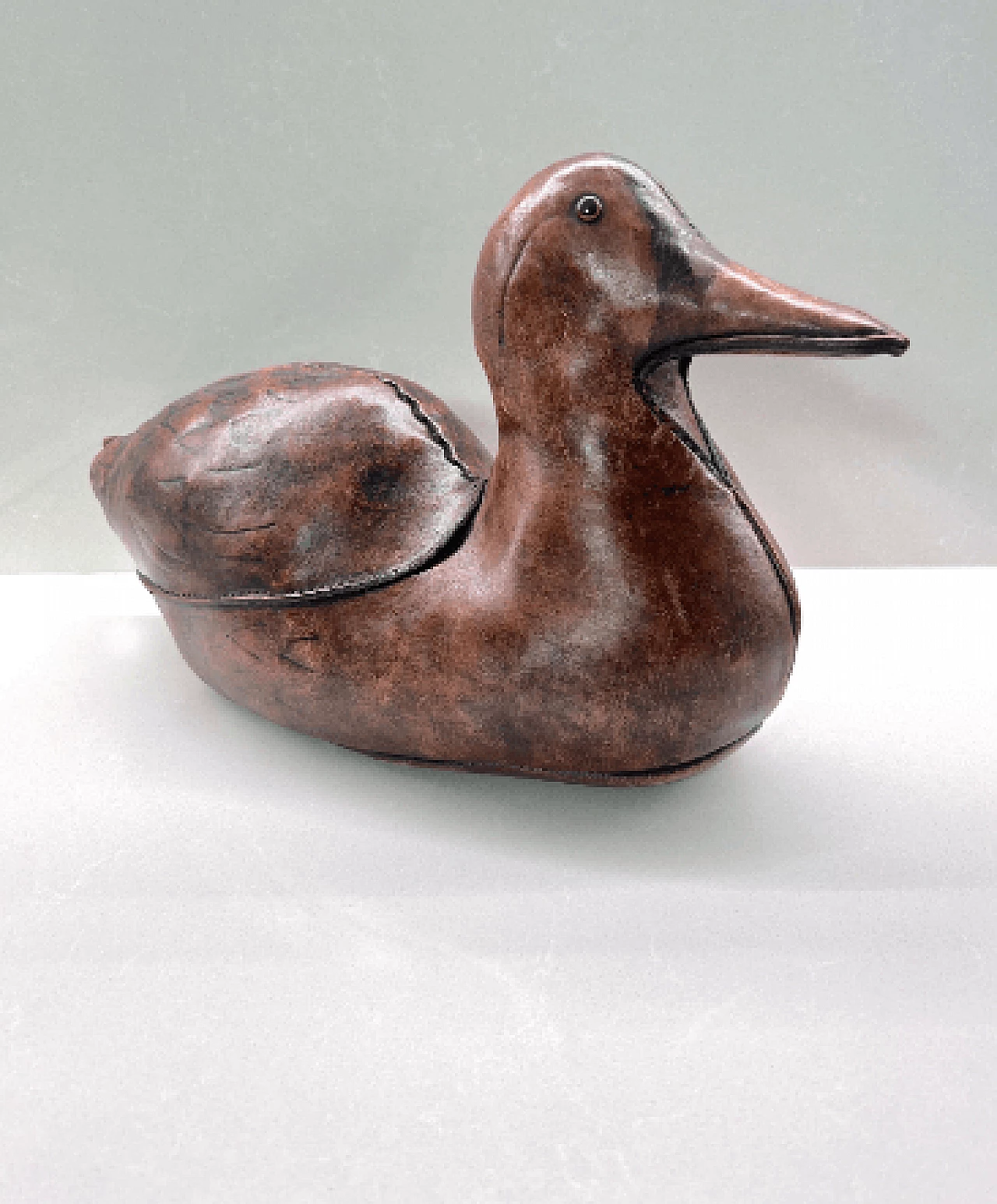 Leather Duck sculpture by Dimitri Omersa for Omersa, 1970s 3