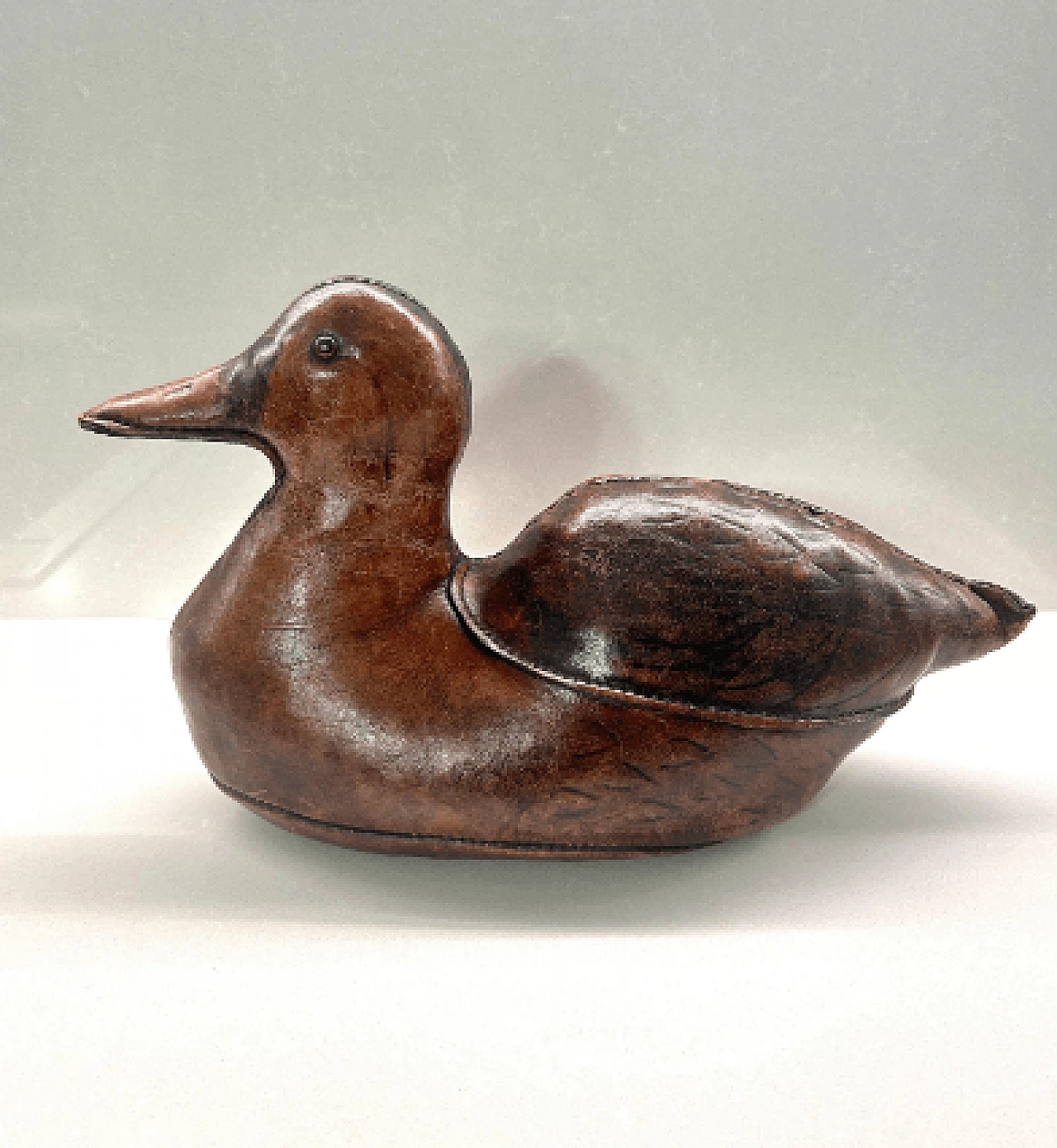 Leather Duck sculpture by Dimitri Omersa for Omersa, 1970s 4