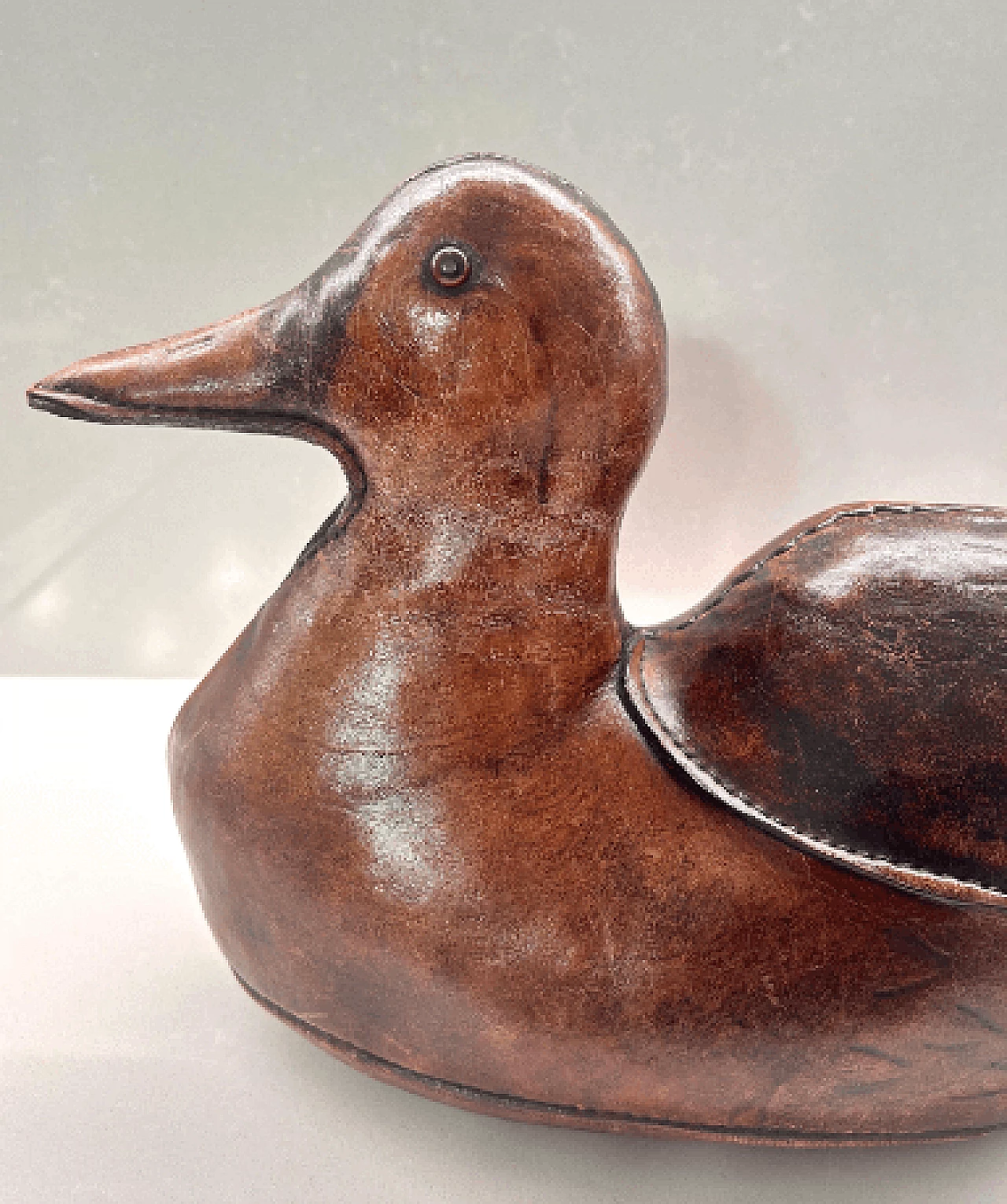 Leather Duck sculpture by Dimitri Omersa for Omersa, 1970s 5