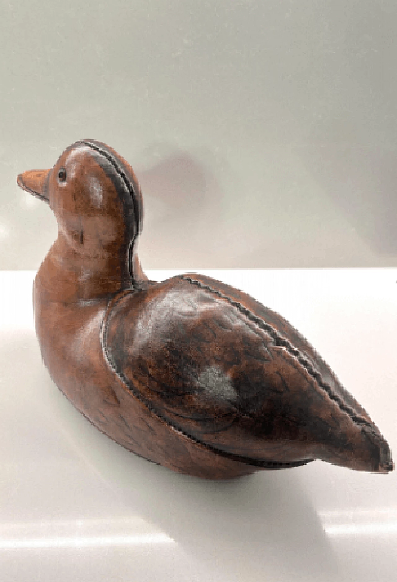 Leather Duck sculpture by Dimitri Omersa for Omersa, 1970s 6