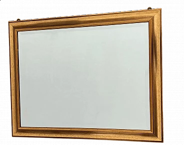 Rectangular mirror with wooden frame, 1960s