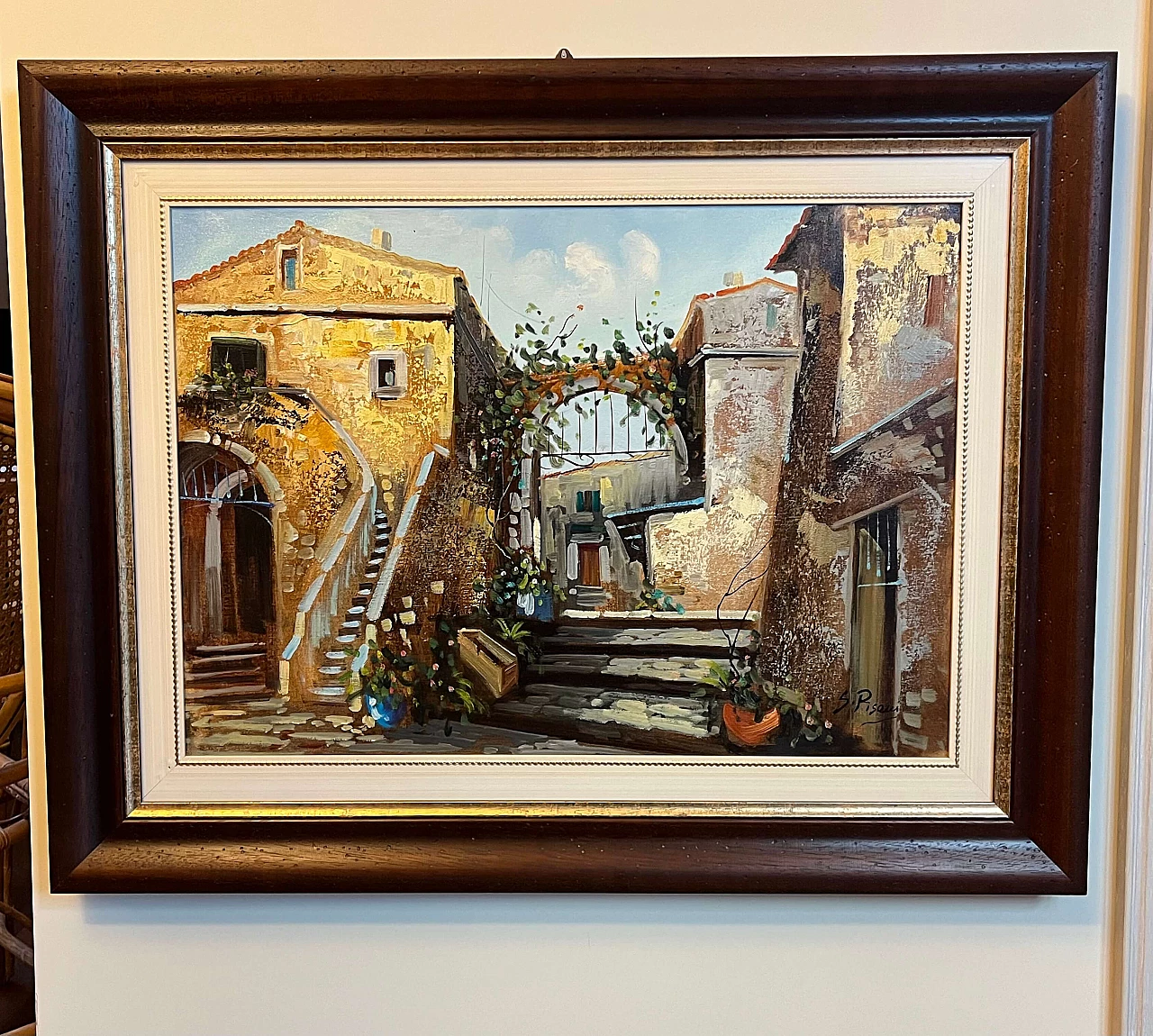 Giuseppe Pisani, Paesaggio, olio su tela, anni '80 1