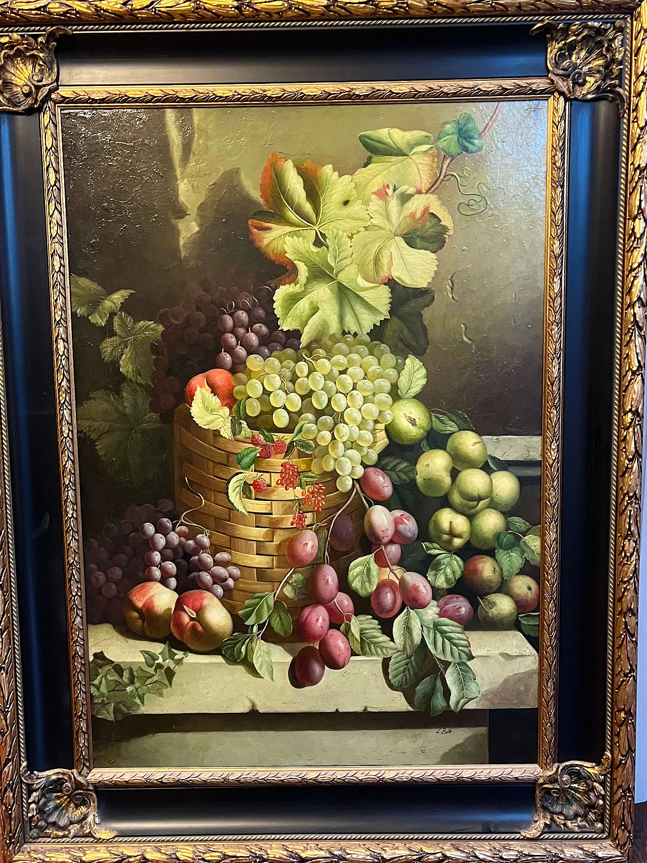 Luigi Basile, Frutta, olio su tela, inizio '900 1