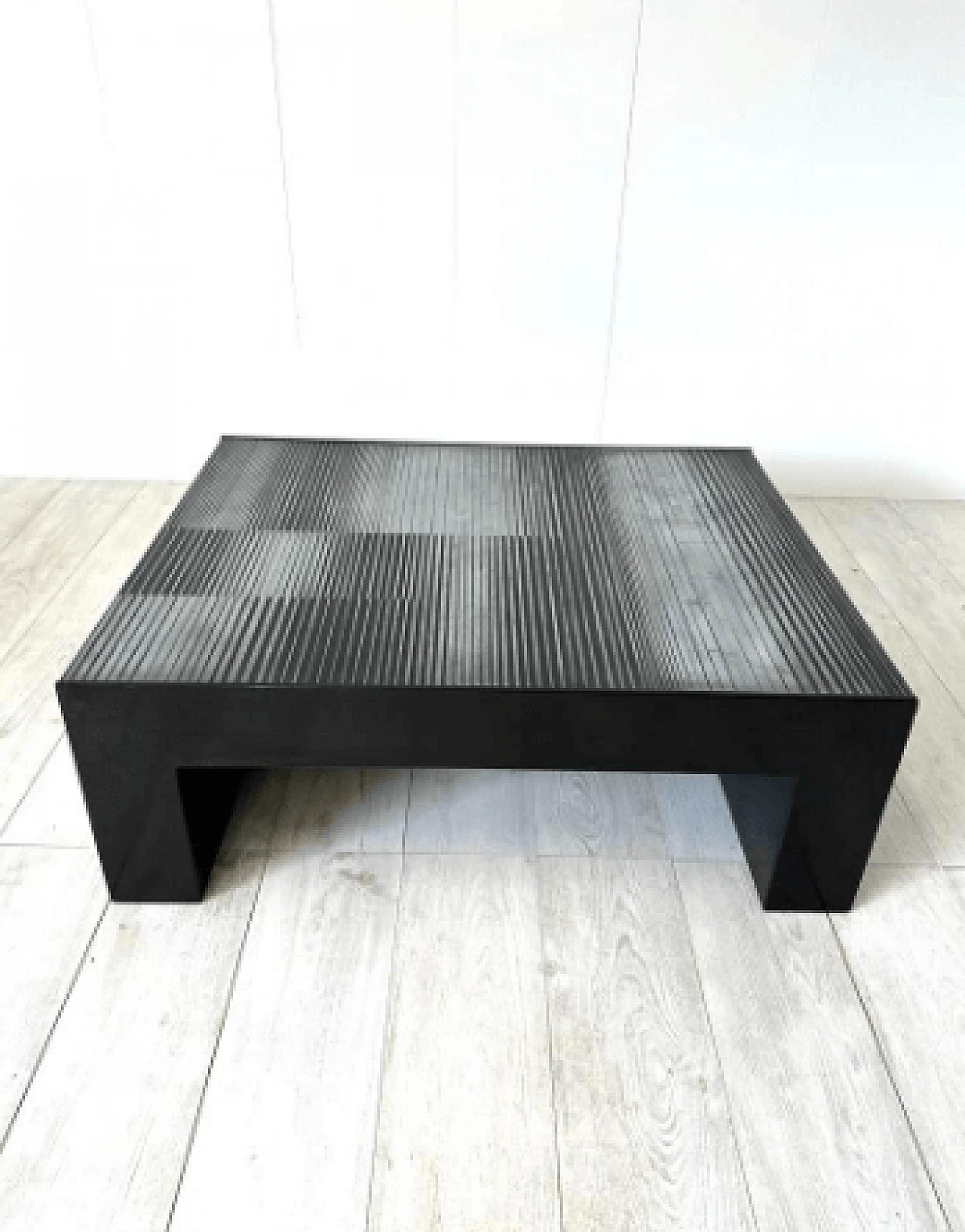 Lacquered wood and zinc coffee table by Nerone and Patuzzi Gruppo NP2, 1970s 3