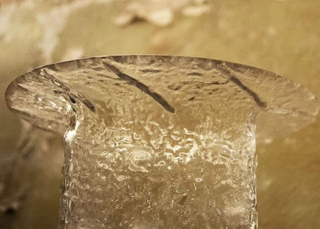 Vaso quadrato in vetro di Timo Sarpaneva per Iittala, anni '80 4