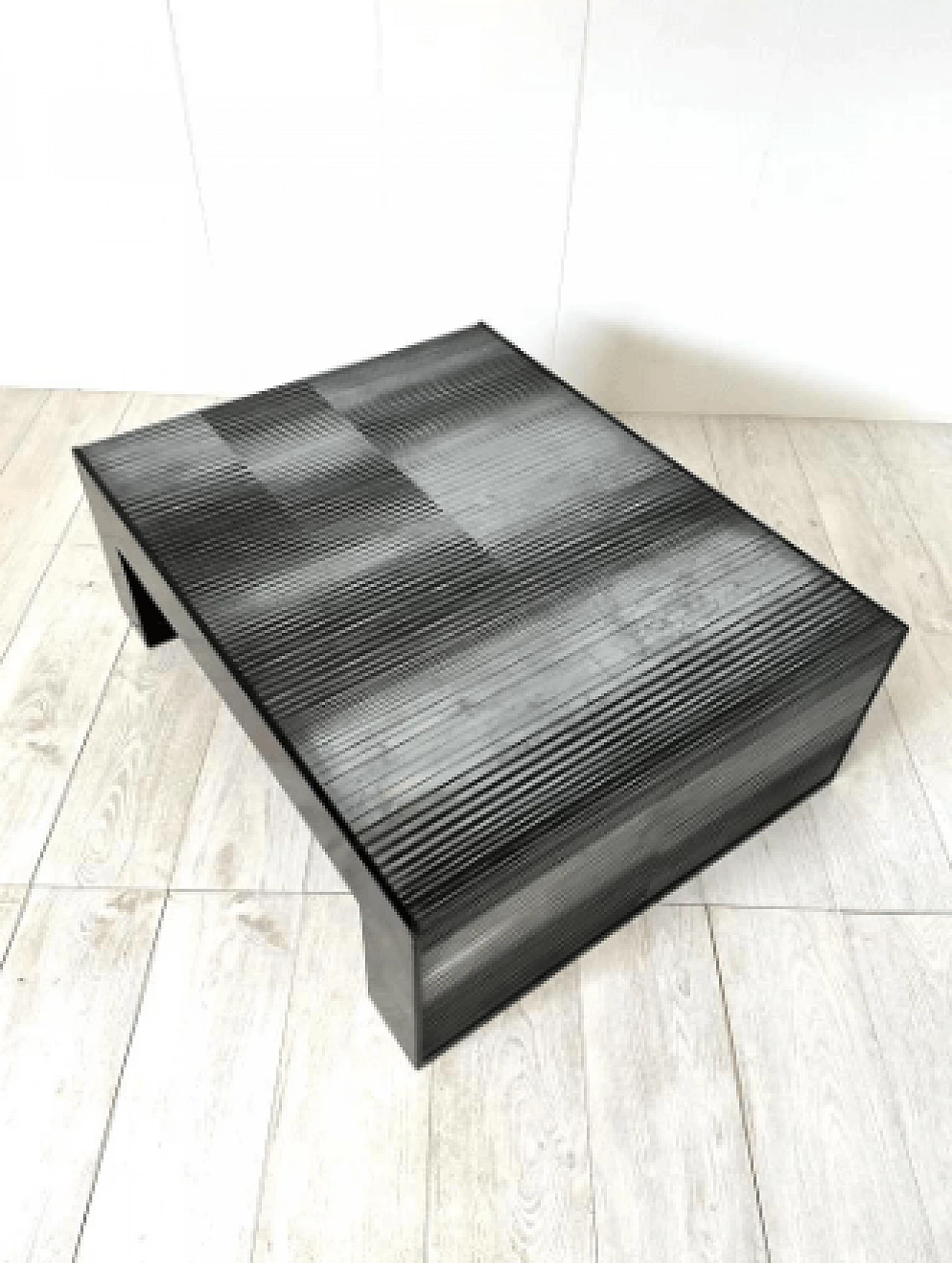 Lacquered wood and zinc coffee table by Nerone and Patuzzi Gruppo NP2, 1970s 6