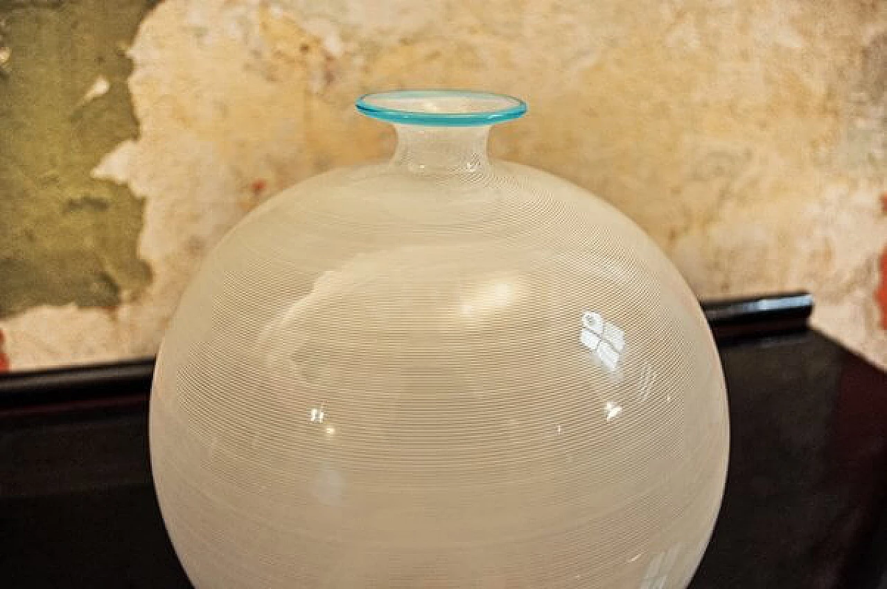 Murano glass vase by Ercole Barovier for Barovier & Toso, 1980s 3