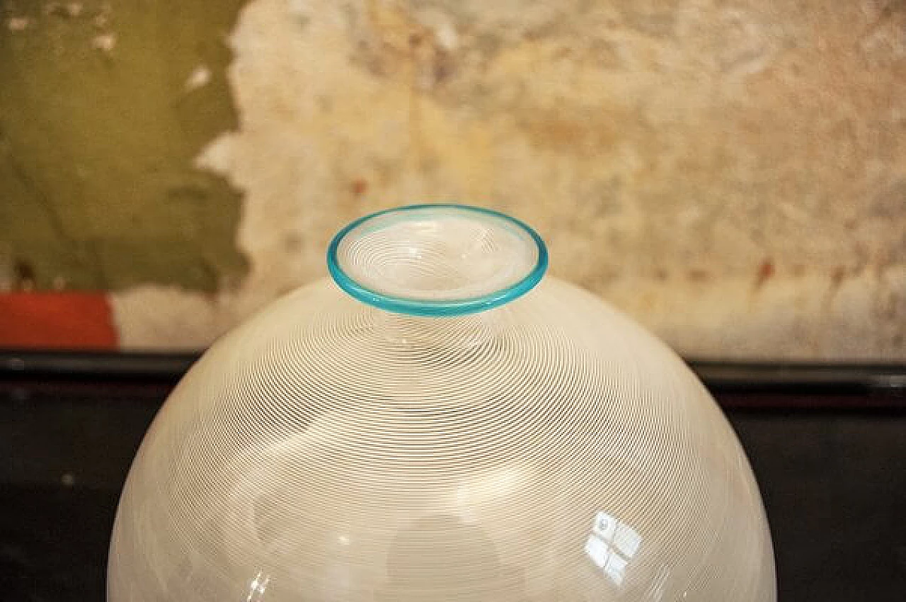 Murano glass vase by Ercole Barovier for Barovier & Toso, 1980s 4