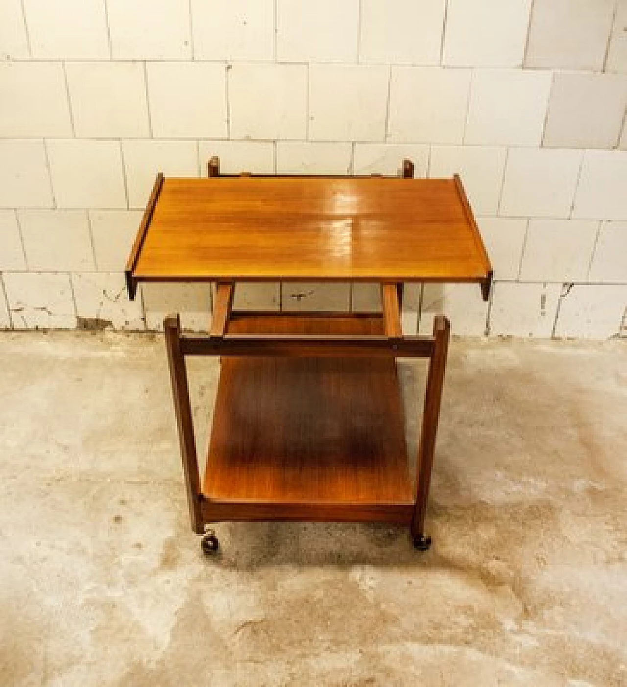 Teak bar cart, 1950s 4