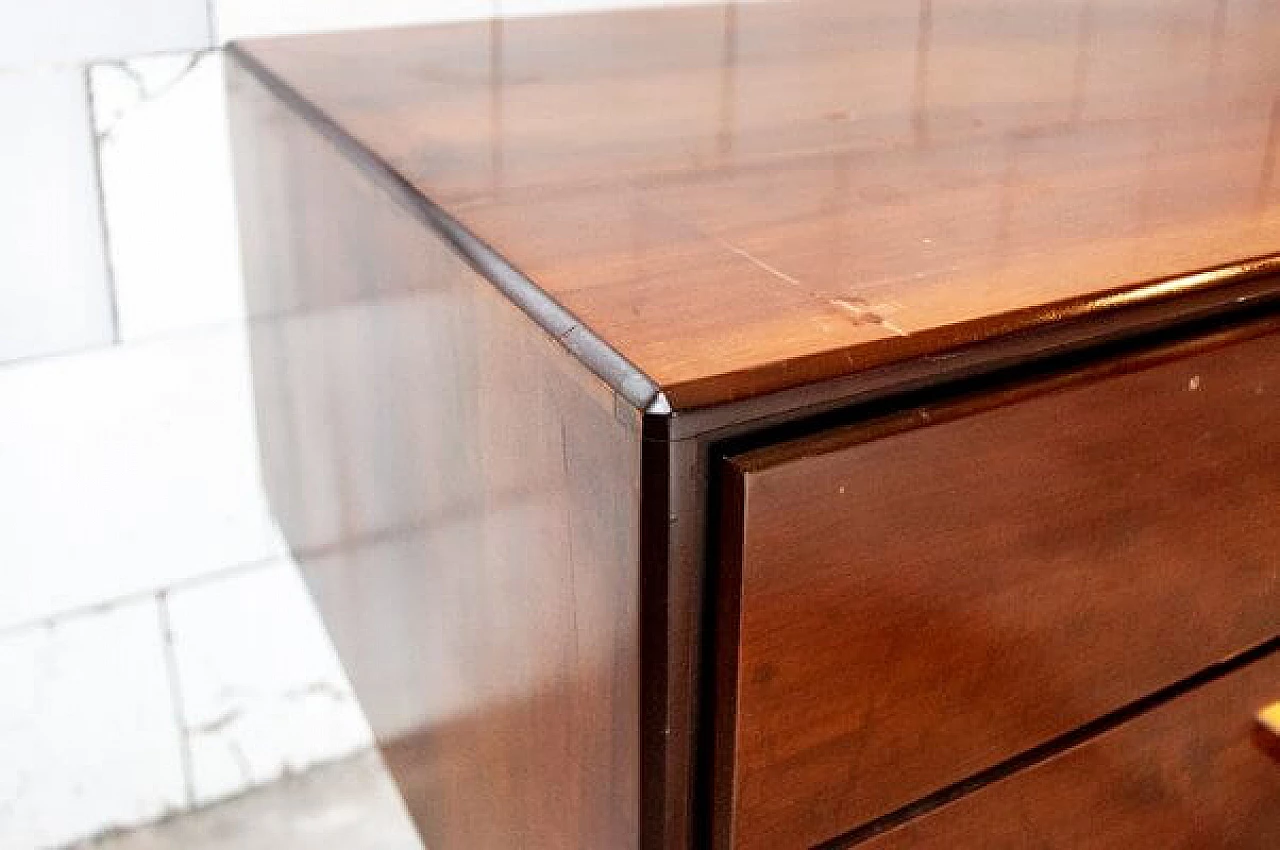 Credenza in teak ed acciaio di Gianni Moscatelli per Formanova, anni '70 5