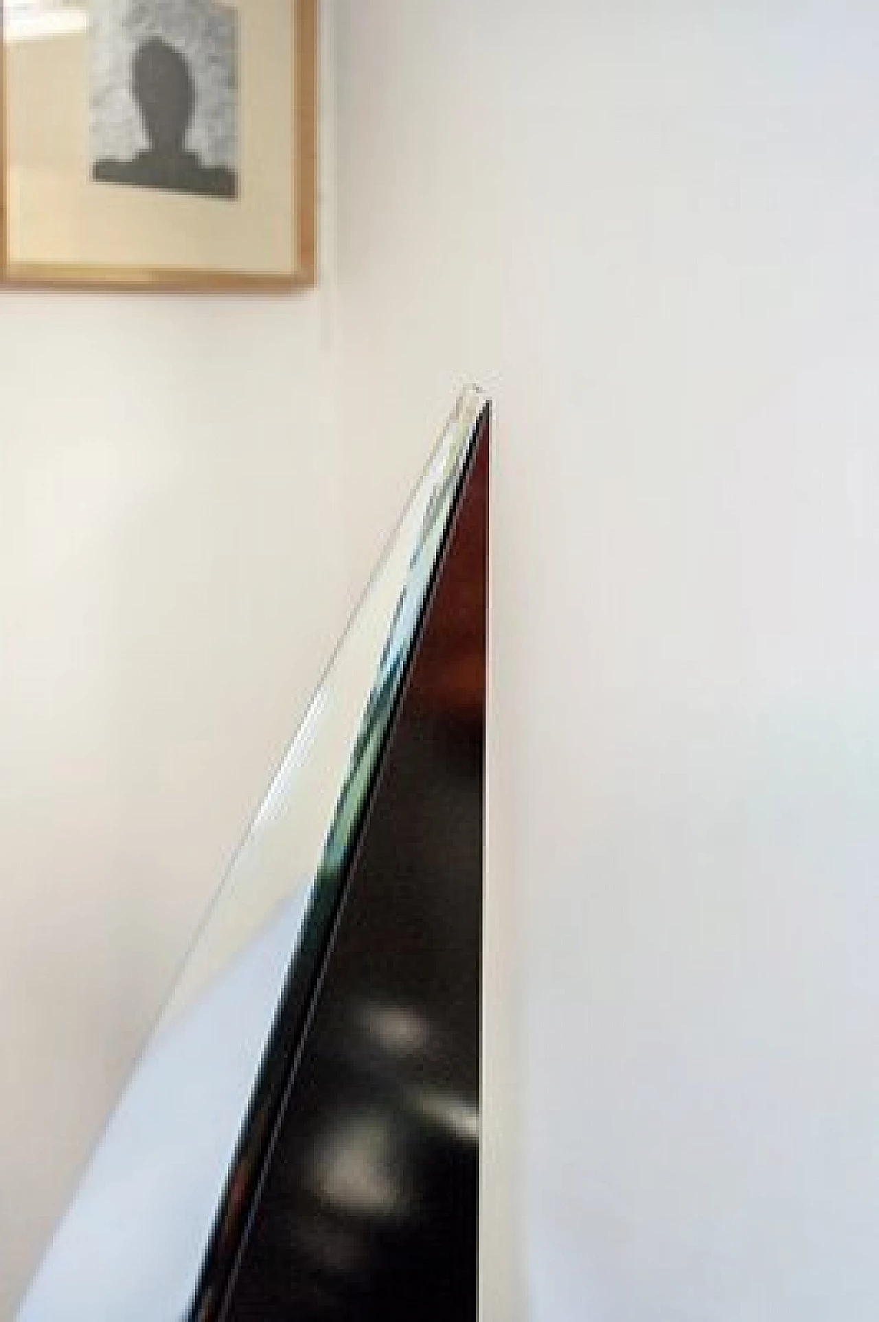 Specchio con struttura in legno laccato di Giuseppe Raimondi per Cristal Art, anni '70 4