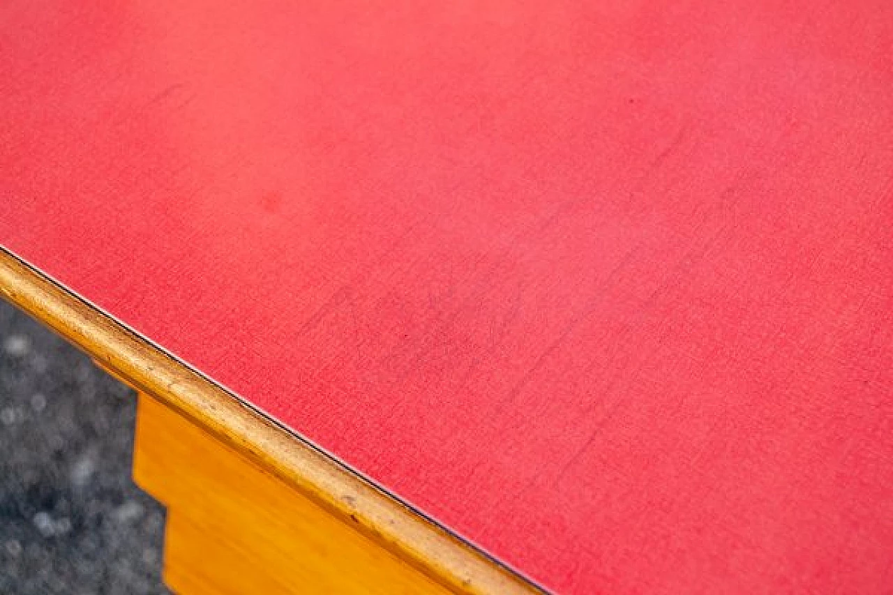 Beech and formica desk, 1950s 6