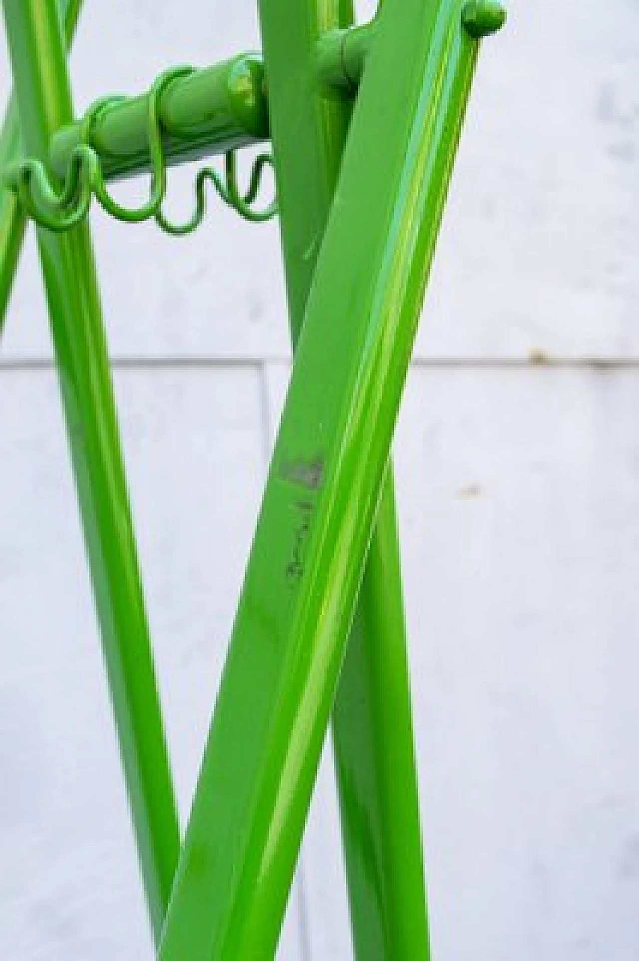 Clothes stand in green metal, 1970s 6