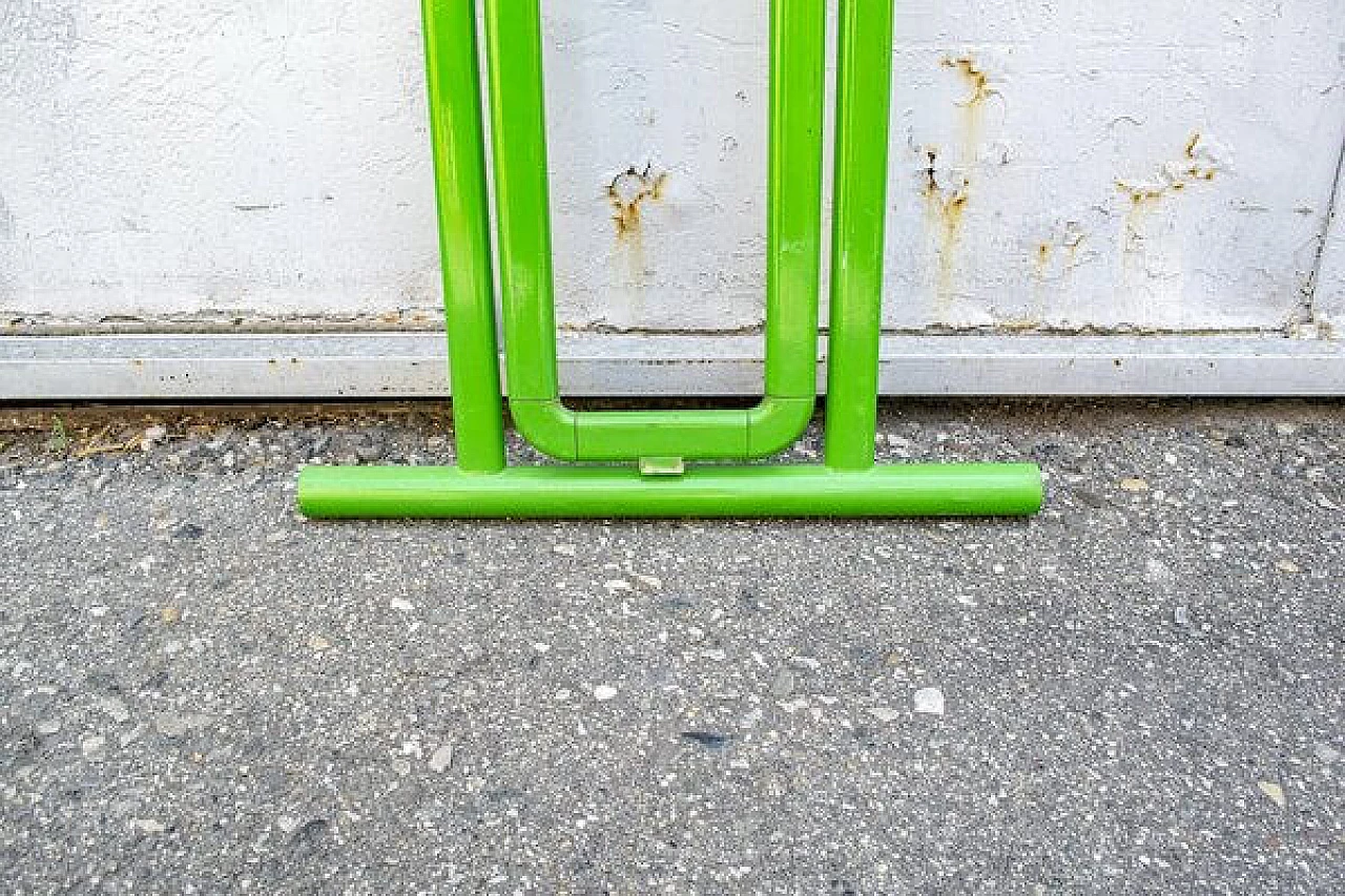 Clothes stand in green metal, 1970s 8