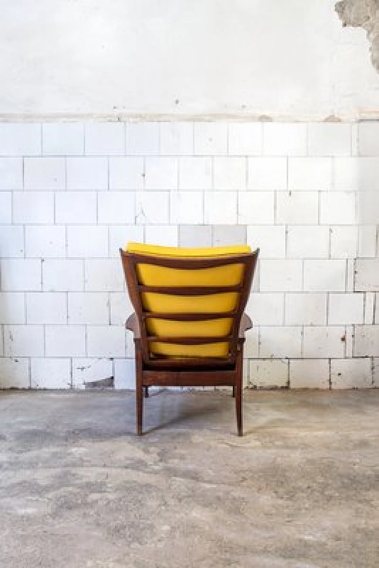 Reclining wooden chair, 1950s 4