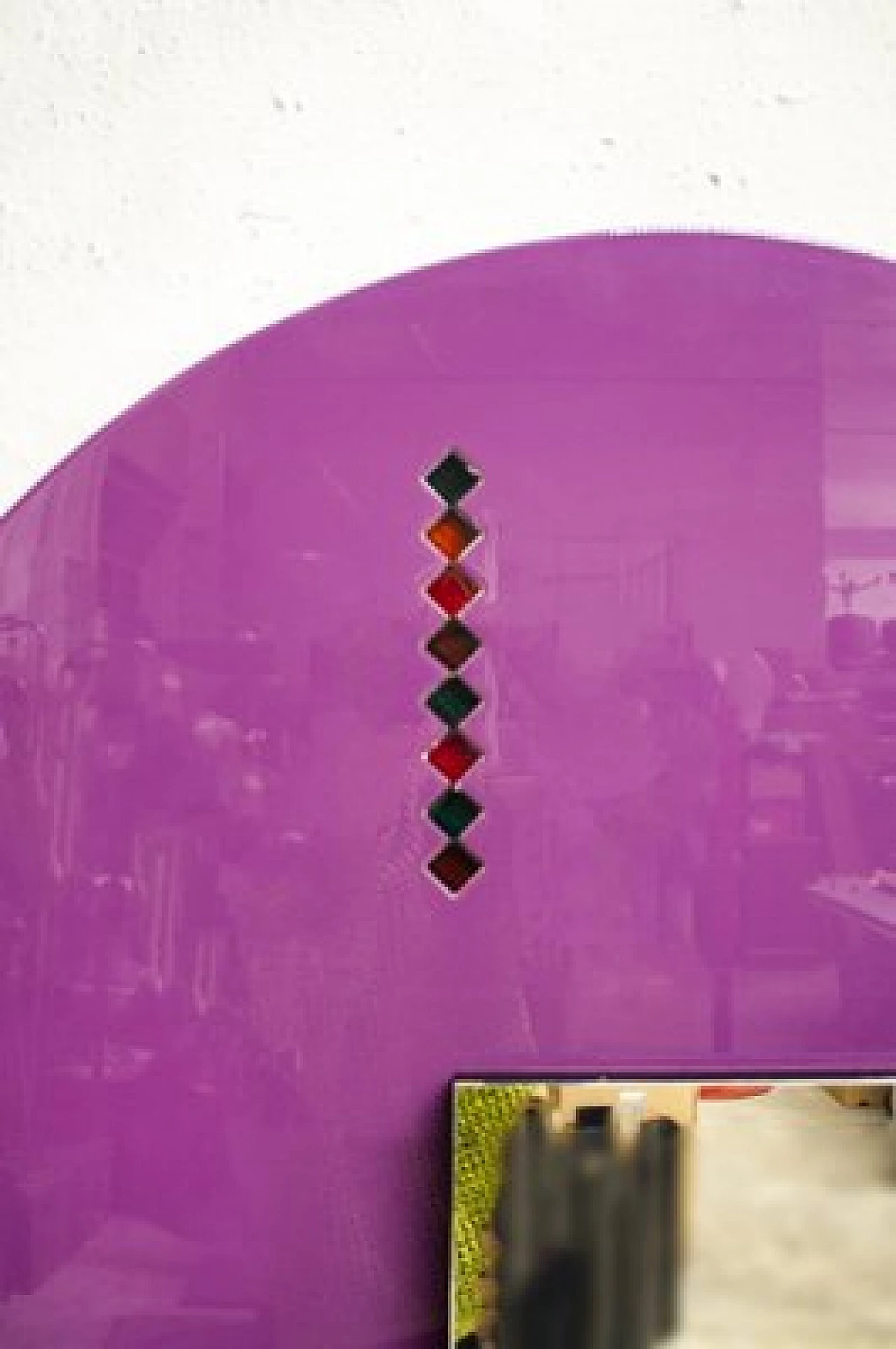 Wall mirror from Saporiti, 1980s 3