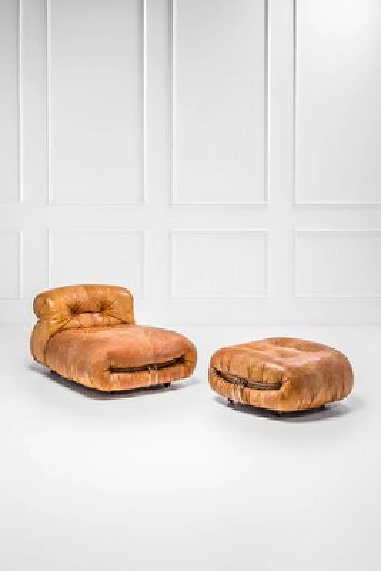 Chaise longue e poggiapiedi e attribuite ad Afra e Tobia Scarpa per Cassina, 1969 2