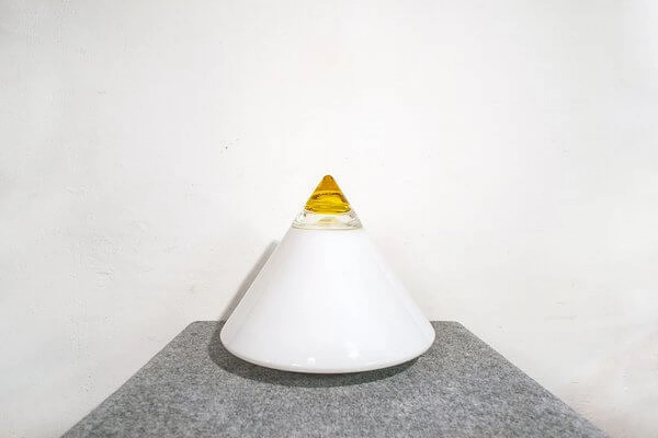 Lampada da tavolo Rio in vetro di Murano di Giusto Toso per Leucos, 1977 1