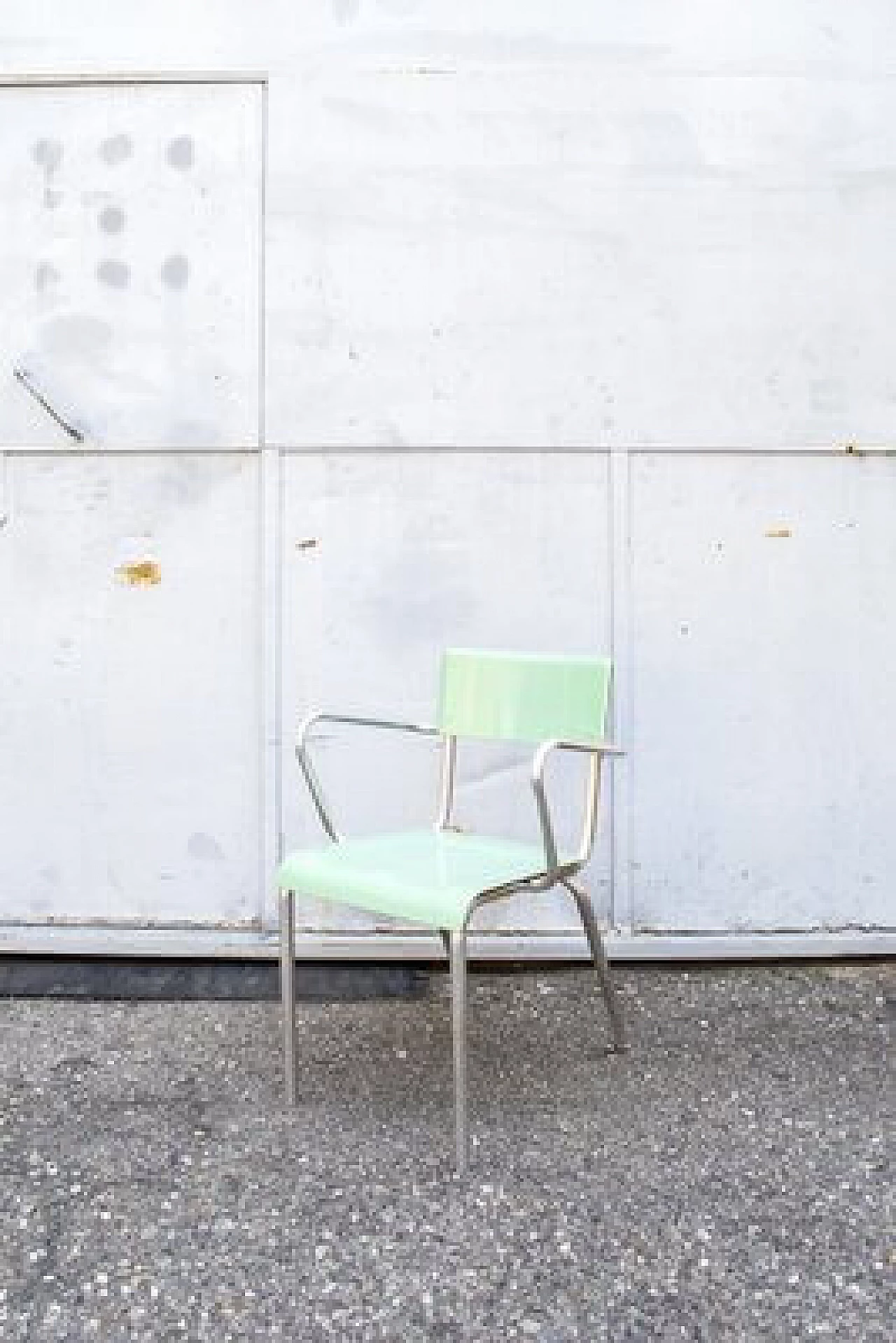 Pair of teal formica chairs, 1950s 2