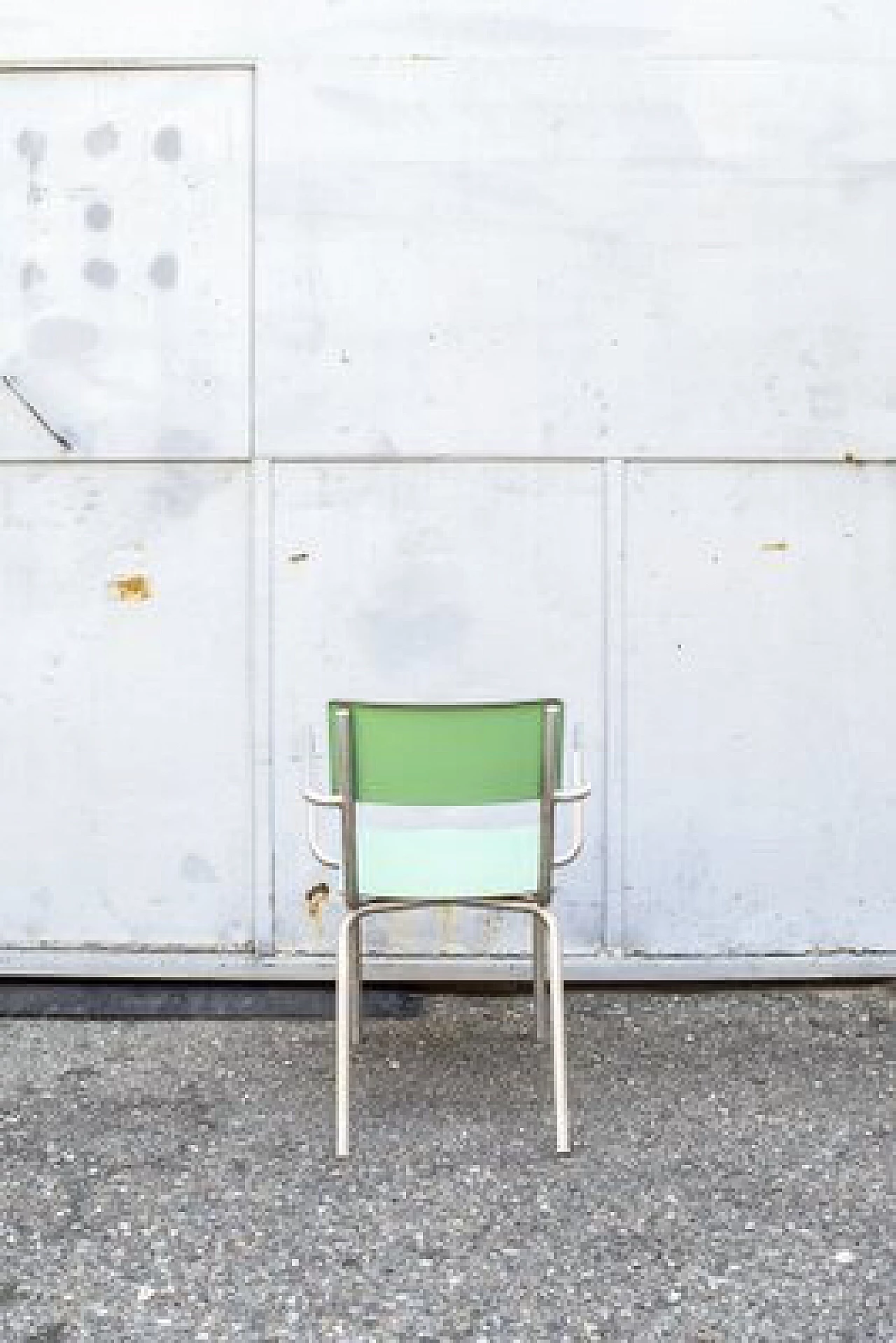 Pair of teal formica chairs, 1950s 4