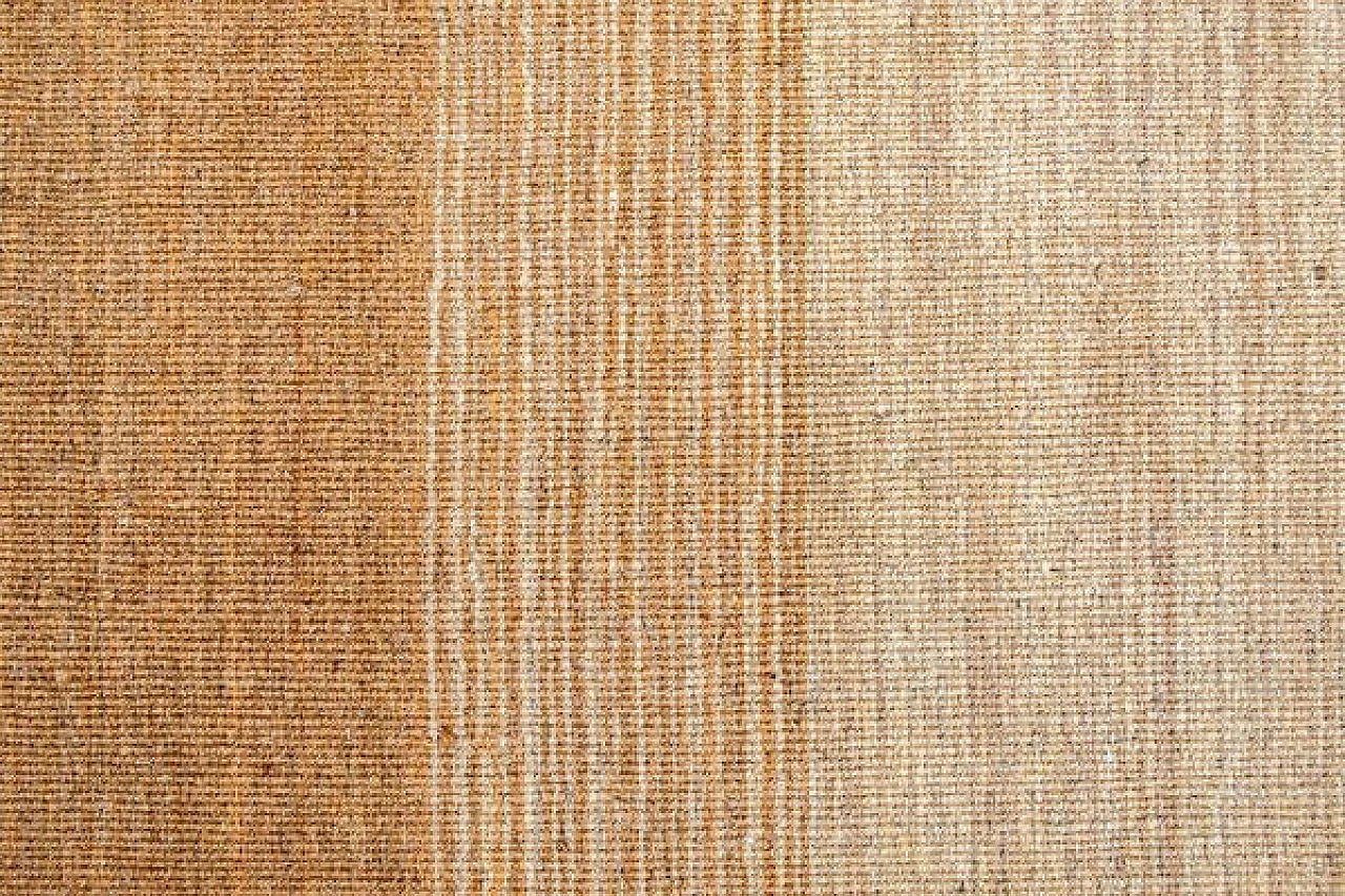 Tappeto a righe beige in cotone, anni '70 2