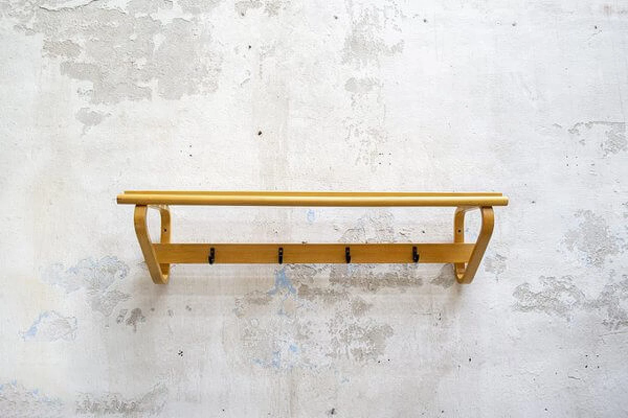 109c wall coat rack by Alvar Aalto for Artek, 1970s 1