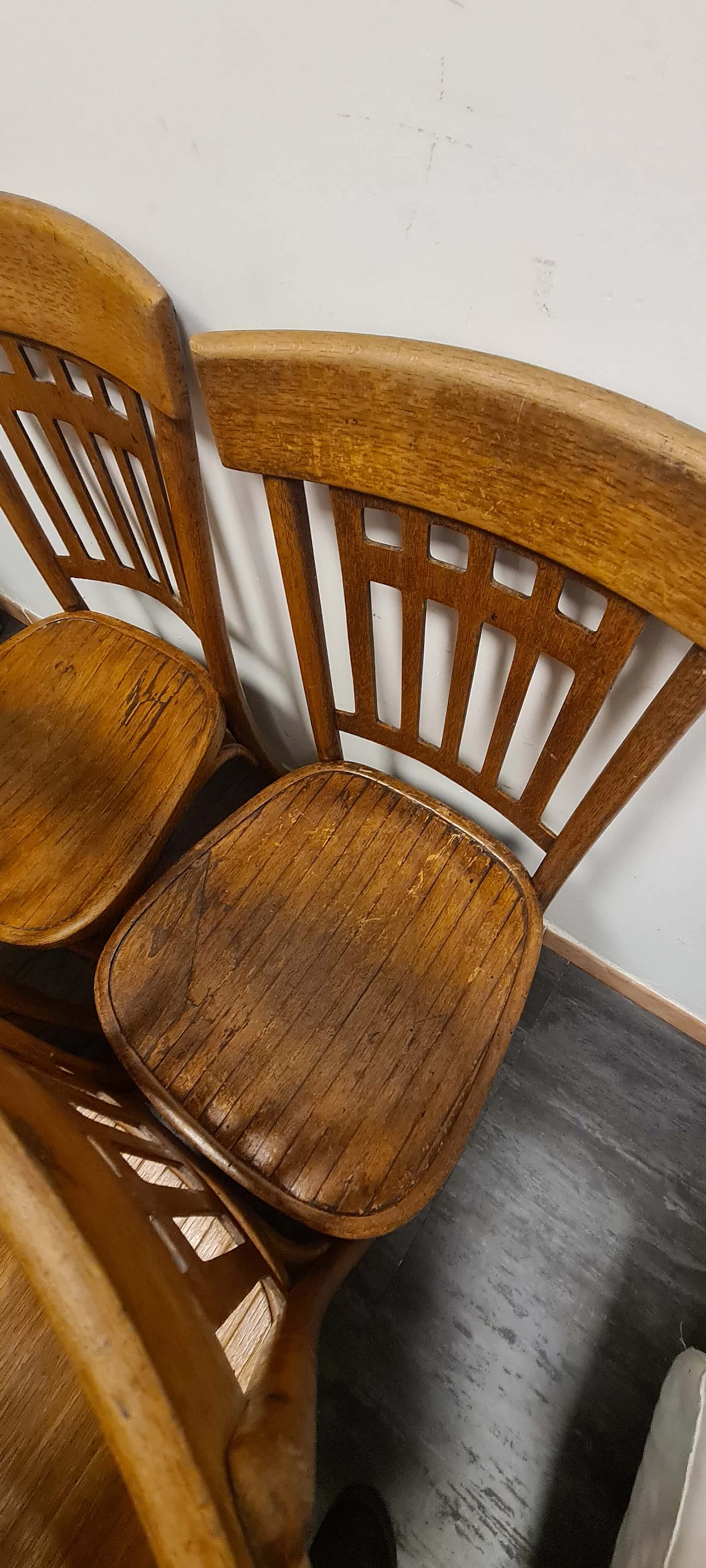 6 Wood chairs by Jacob & Josef Kohn, early 20th century 3