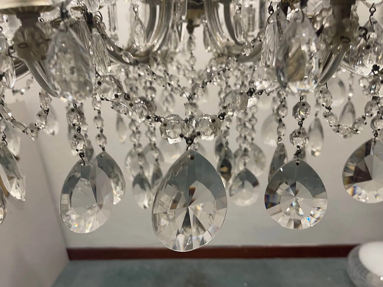 Twenty-four lights crystal chandelier in Maria Teresa style, 1960s 4