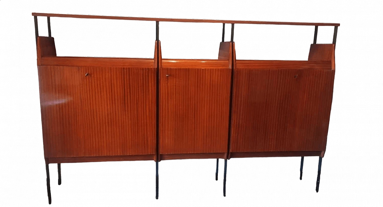 Wood and metal sideboard, 1950s 10