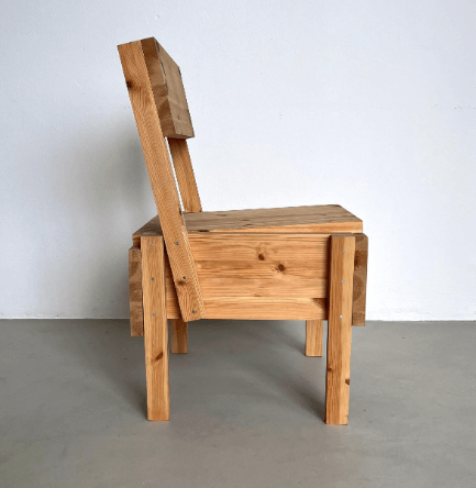 Sedia 1 chair by Enzo Mari for Artek, 2002