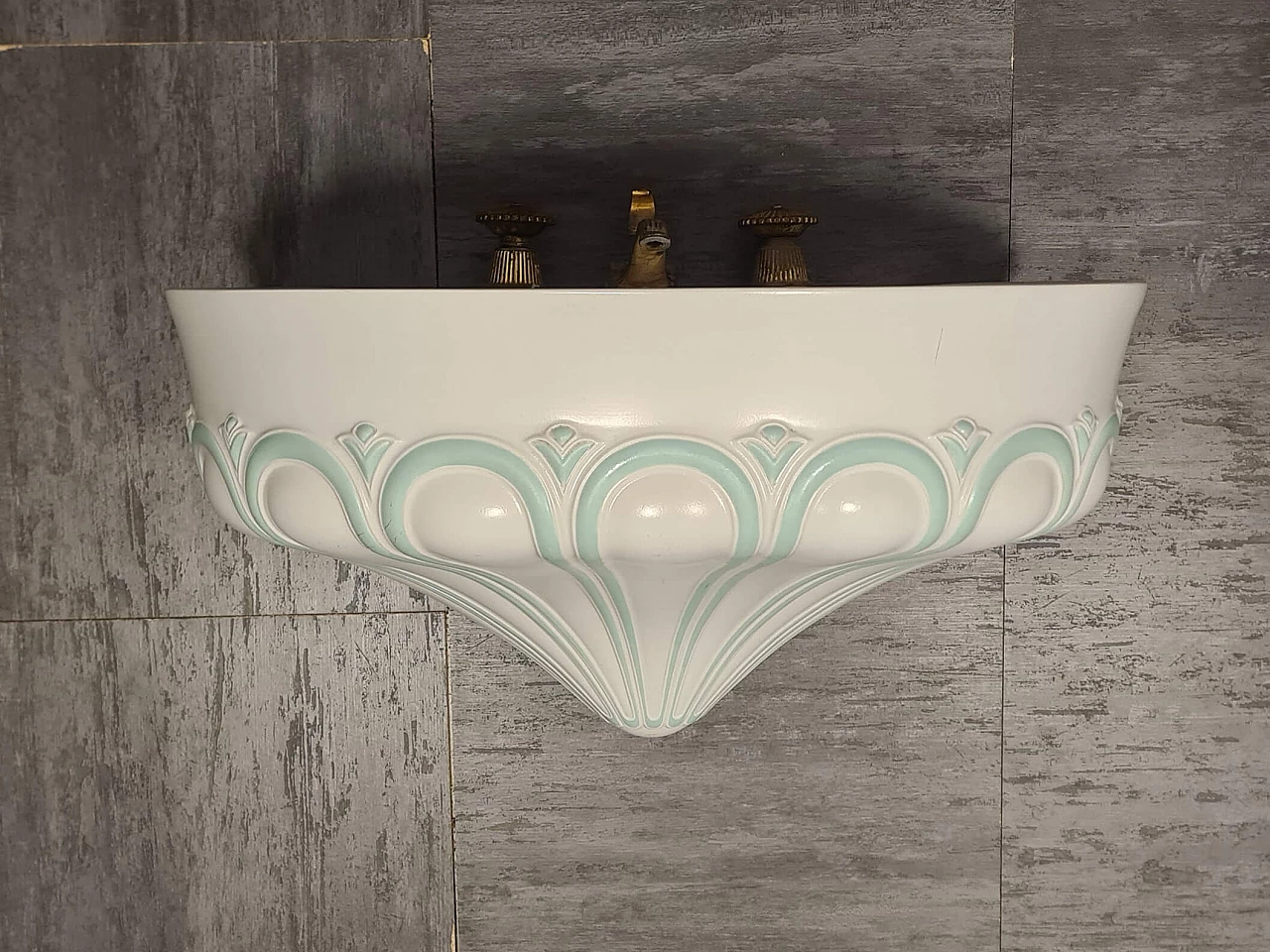 Tabor ceramic washbasin by Antonia Campi for SCI Laveno, 1960s 1