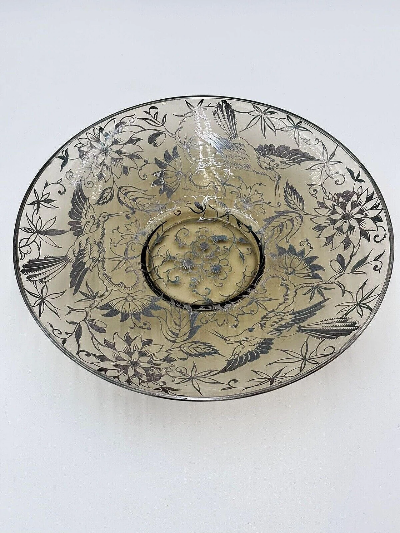 Murano glass centrepiece with silver overlay, early 1930s 1