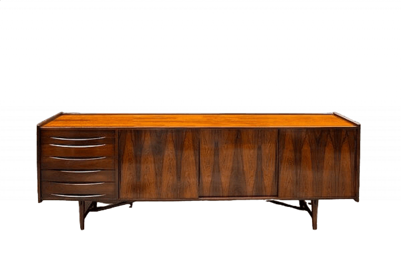 Danish sideboard in rosewood, 1960s 10