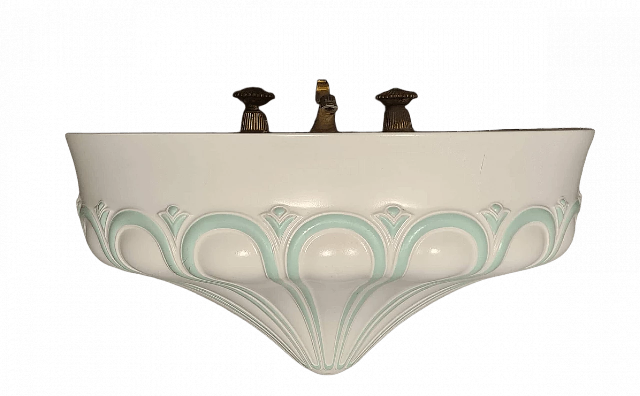 Tabor ceramic washbasin by Antonia Campi for SCI Laveno, 1960s 9