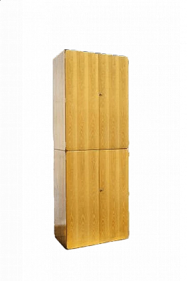 Modular beech Samara wardrobe by Derk Jan De Vries for Maisa, 1970s