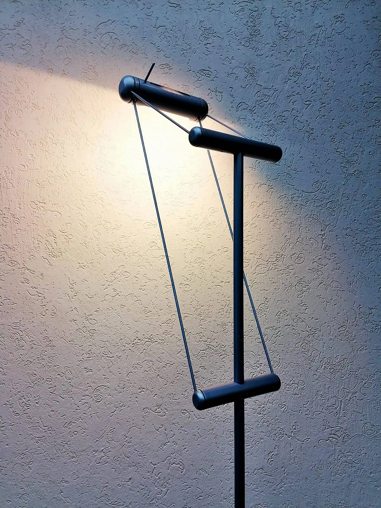 Steel, aluminium and plastic floor lamp by E. Bosi for Fratelli Martini, 1970s 16