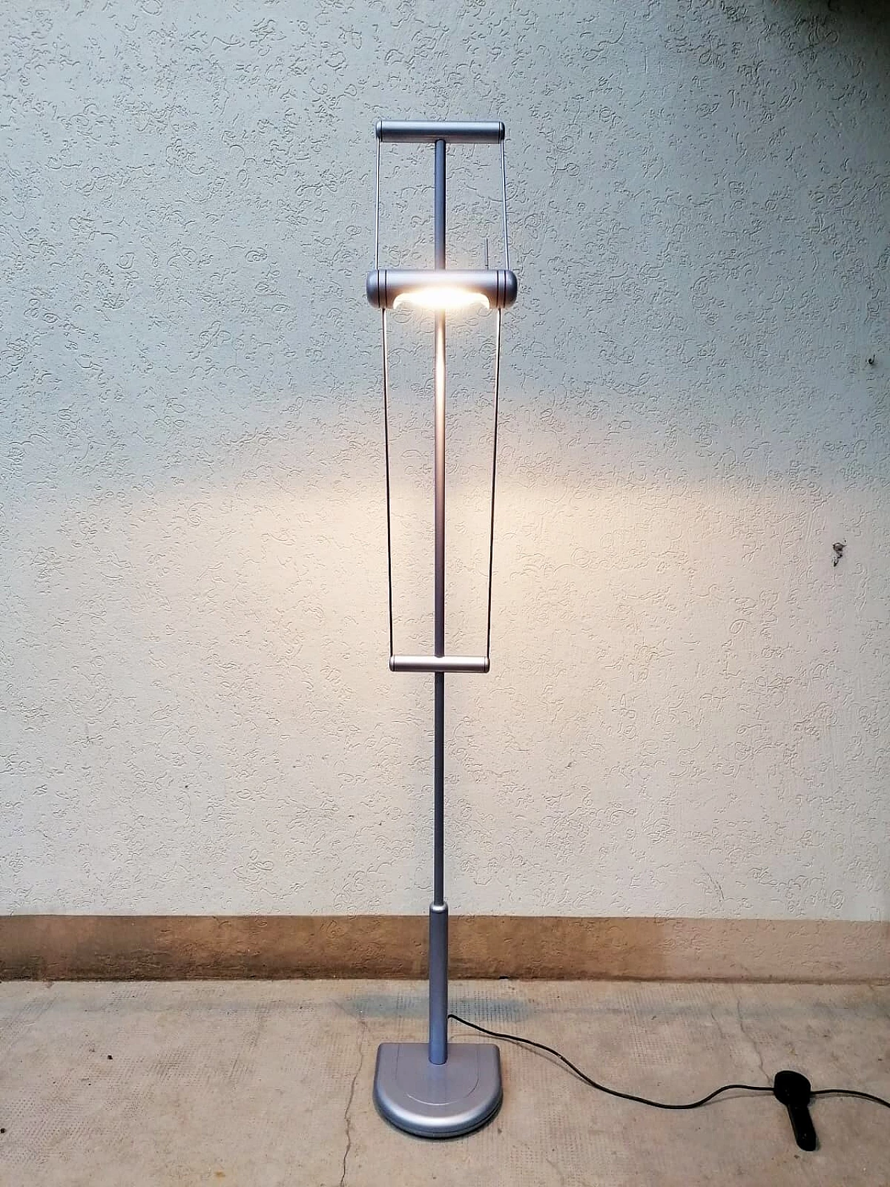 Steel, aluminium and plastic floor lamp by E. Bosi for Fratelli Martini, 1970s 20