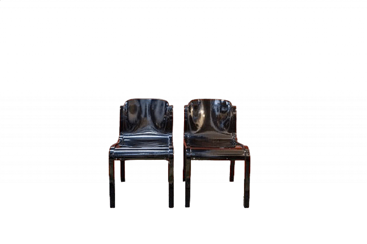 Pair of Mito chairs by Carlo Bartoli for Tisettanta, 1969 8